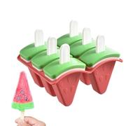 Moule à glace pour tout-petits - Moule à glace réutilisable à 6 compartiments avec bâton - Ustensiles de cuisine pour crème glacée Bonbons yaourts Gâteaux Fête d' et desserts