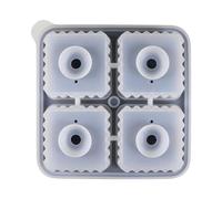 Moule à glace pour whisky, grand bac à glaçons, moule de congélateur 13,4 x 13,4 x 5,7 cm, machine en silicone à dégagement facile, cube de refroidissement pour cocktail, whisky, accessoire de boisson
