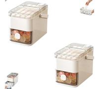 Moule à glace réutilisable à double couche Machine À Glaçons Cube avec Couvercle Pression Facile Portable Double Couche Boîte de Rangement for Congélateur