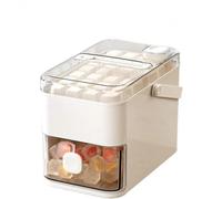 Moule à glace réutilisable à double couche Machine À Glaçons Cube avec Couvercle Pression Facile Portable Double Couche Boîte de Rangement for Congélateur