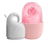 Moule à glace réutilisable en silicone - Rouleau à glace pour le visage et les yeux - Outils de massage facial réutilisables pour soins de la peau pour femmes, hommes, mères, filles, sœurs, épouses