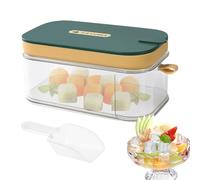 Moule à Glace Silicone | Moule 32 Cases Démoulage Facile avec Couvercle Pelle,Conteneur de Type Tiroir pour Faire des Glaçons,pour Vin Whisky Bourbon Vodka Café et Rafraîchissements Frigo Maison Appar