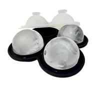 Moule à glace sphérique - Machine à boules de glace en silicone à dégagement facile de 15,4 x 15,3 cm, construction flexible et durable, utilisation pratique au congélateur | Parfait pour le whisky, l