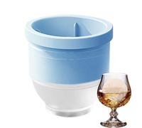 Moule à glace Whiskey - Round Freezer Tray, réutilisable Drink Maker Comfort, Cocktail Bar Gadget with Support, Summer Party Accessory with Design, Home Accessories for Parents Friends & Daily