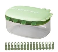Moule à glaces pour tout-petits, moules à glaces amusants 8 cavités pour les tout-petits, moules glace en silicone pour animaux de qualité alimentaire avec couvercle en crocodile, 16 bâtonnets ré