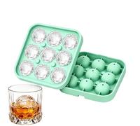 Moule à glaçon sphérique en silicone Bac de congélation 3D antiadhésif