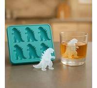 Moule à glaçons 3D en forme de monstre en silicone sans BPA avec couvercle pour 6 monstres vifs, parfait pour le whisky, les cocktails et toute boisson (vert)