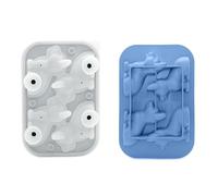 Moule à glaçons 3D pour chien, 4 cavités, qualité alimentaire, boule ronde en Silicone, accessoires de boisson, Gadget de cuisine pratique, plateau à Cubes
