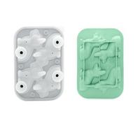 Moule à glaçons 3D pour chien, 4 cavités, qualité alimentaire, boule ronde en Silicone, accessoires de boisson, Gadget de cuisine pratique, plateau à Cubes
