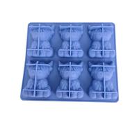 Moule à glaçons - 6 cavités 3D en forme de vache en silicone | Mini moule anti-adhésif en forme de vache I-ce cube moule pour whisky, cocktails, sodas, jus de fruits, yaourt, fête, cuisine, camping