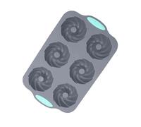 Moule à Glaçons, Bac à Glaçon Silicone 6, Moule en Silicone pour Glaçons en Forme de Couronne de Noël pour Chocolat/Gâteau/Desserts