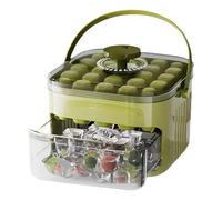 Moule à glaçons, boîte à glaçons à 25 compartiments avec couvercle et récipient - Outil de fabrication de cubes de refroidissement de grande capacité pour tequila, vodka, whisky, boissons froides