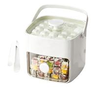 Moule à glaçons | Boîte à presser portable double étage 48 cubes,Bacs à glaçons pour congélateur avec couvercle et bac de rangement - Pour Congélateur DIY Whisky Cocktail Café Et Toutes Vos