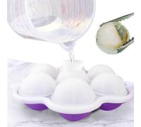 Moule à Glaçons Boule, Moule à Glaçons Rond, 7 Grandes Boules à Glaçons 5CM, Moule à Glaçons Sphérique, Moules à Glaçons Ronds en Silicone pour Whisky Cocktails