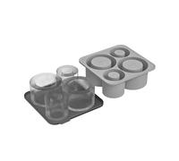 Moule À Glaçons, Compatible Avec Stanley, Gobelet 20 Oz, 30 Oz, 40 Oz, Bac À Glaçons Cylindrique En Silicone Avec Couvercle, Moule À Glaçons For Garder Les Boissons Au Frais(Gray 1pcs)