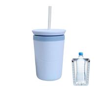 Moule à glaçons cylindrique,Avec couvercle et paille, mini, facile à transporter, démoulage facile,Bacs à glaçons cylindriques pour congélateur | pour whisky, cocktails, bourbon, boissons, fêtes, mais