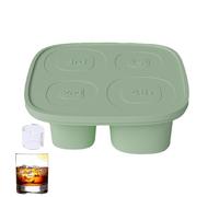 Moule à glaçons cylindrique, bac à glaçons facile à démouler - Moule en silicone à 4 cavités pour fête de camping en plein air, fabrication de conteneur pour tasse de 850,5 g à 1,2 l