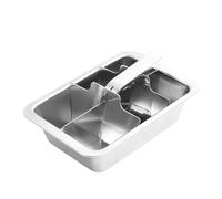 Moule à glaçons en acier inoxydable antirouille facile à nettoyer avec poignée pour cocktails, boissons, cubes