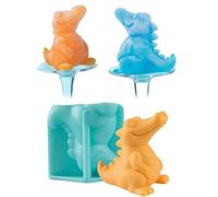 Moule à Glaçons en Bloc Silicone | Moule à Snacks Réutilisable Mignon, à Glaçons Dinosaure en Silicone pour Congélateur - Pour Whisky, Jus, Vin, Champagne, Maison, Pique-nique, Camping