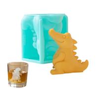 Moule à Glaçons en Bloc Silicone - Réutilisable avec Démoulage Facile | Moule à Glaçons Dinosaure,Pour Maison Restaurant Pique-Nique Cocktails Whisky Champagne Jus