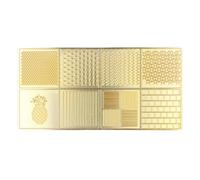 Moule à Glaçons en Cuivre, Plateau Tampon Imprimeur, Design Moderne, Facile à Nettoyer - Matériaux Durables, Idéal Bar et Fête (D04)