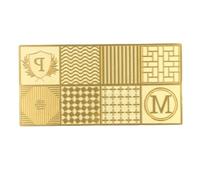 Moule à Glaçons en Cuivre, Plateau Tampon Imprimeur, Design Moderne, Facile à Nettoyer - Matériaux Durables, Idéal Bar et Fête (C03)