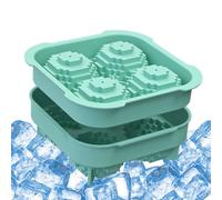 Moule À Glaçons En Forme De Balle De Golf | Silicone À Démoulage Facile 4 Formes De Golf Pour Congélateur Souple,Moule À Glaçons En Silicone Pour Whisky | Pour Cocktails, Vodka, Jus, Gelée, Chocolat,