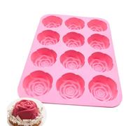 Moule à glaçons en forme de cube 12 cavités Rose anti-adhésif Fournitures | Moule à chocolat pour savon, chocolat, bonbons, gelée, nourriture, whisky, artisanat, congélateur, cuisine, bar, restaurant
