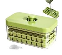 Moule À Glaçons En Forme De Cube De Grande Capacité, Plateau De Congélation Réutilisable À Dégagement Facile, 19,5 X 10,5 Cm, Bac À Glaçons Pour Congélateur Avec Couvercle, Moule En Silicone Pour Jus
