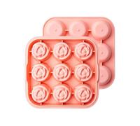 Moule À Glaçons En Forme De Rose - Moule À Vin Froid 9 Cavités - À Savon | Pour Buveurs, Hôtes, Propriétaires, Télétravail, Fêtes, Appartement, Camping-Car, Bar, Club, Vin Jus