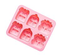 Moule à glaçons en silicone 6 compartiments en forme de sac à dos pour | Le moule à glaçons en silicone à six grilles crée des morceaux de glace en forme de sac à dos ajoutant un style créatif aux