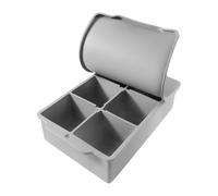 Moule à glaçons en silicone à six compartiments avec couvercle - Outil de refroidissement grand volume pour glaçons dans les cocktails, le vin, le whisky
