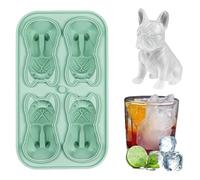 Moule à Glaçons en Silicone, Créatif de Nouveauté Chiots Bac a Glacon, Réutilisable Moule a Glace pour Cocktail, Whisky, Bière, Café (Vert)