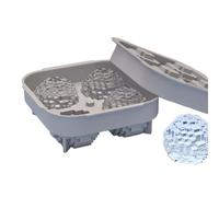 Moule à glaçons en silicone en forme de balle de golf - 4 formes de golf - Grand moule rond pour whisky, cocktails, tequila, vodka, gelée, chocolat, vanille, sauce, pudding