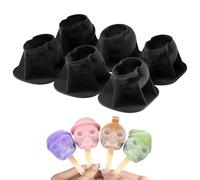 Moule à glaçons en silicone en forme de tête de mort pour une utilisation répétée dans les congélateurs, four à micro-ondes ou boissons, présentation artisanale, moules à glaçons en forme de crâne