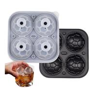 Moule à Glaçons en Silicone - Forme Ronde de Ballon de Foot en Silicone | Moule à Glaçons Ronds en pour Whisky | pour Réfrigérateur Cuisine Maison Apéritif Cafés Jus Lait