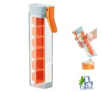 Moule à Glaçons en Silicone pour Adulte, Moule à Glaçon Rigolo Avec Couvercle Silicone pour Adulte, Sans Bpa, pour Cocktail, Whisky, Bière, Café, Empilable et Réutilisable Bacs à Glaço (Orange)