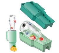 Moule à glaçons en silicone pour Stanley Cup, accessoire Stanley Cup, 30 à 40 onces, glaçons réutilisables pour Stanley Cup, grands bacs à glaçons sans BPA, plateau à glaçons pour cocktails et