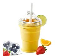 Moule à glaçons en tasse,Pliable 2-en-1 | Bac à glaçons - pour voyageurs, barmans, fêtes maison, camping, plage, camping-car, bar, pique-nique, vin, jus,