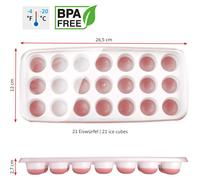 Moule À Glaçons Forme À Glaçons Boîte De Congélation Ensemble De 3 2×21 Flexible