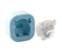 Moule à glaçons forme animale,Moule à glaçons en silicone en forme de vache pour boissons, réutilisable animale - Pour maison cuisine bar fêtes été réunions sociales café limonade boissons