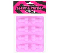 Moule à glaçons forme pénis - silicone rose