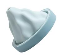 Moule à Glaçons Grand Cube Unique Montagne Enneigée Bleu, en Silicone | Usage Congélateur à Maison, Facile à Nettoyer, pour Bonbons et Gelées, Outil Réutilisable