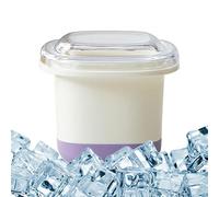 Moule à glaçons - Grand plateau cube carré avec couvercle | Gadget de cuisine, rangement empilable, stockage au congélateur, accessoires de barman de qualité alimentaire pour friandises, soupes