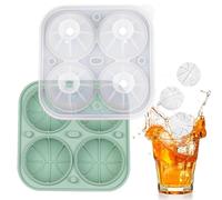 Moule à glaçons, Ice Ball Maker est un bac à glace pour congélateur | Le fabricant de silicone flexible réutilisable crée six boules de glaçons, parfaits pour