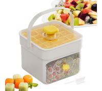 Moule à Glaçons | Machine à Glaçons avec Poignée et Couvercle | Outil de Pressage Double Couche Accessoire Cuisine pour Whisky Café Cocktails Maison Camping