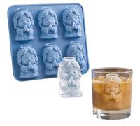 Moule à glaçons Mini Jésus, bac à glaçons 3D Jésus en prière, silicone alimentaire de qualité supérieure, religieux mignons, cadeau chrétien original pour whisky, boissons, fêtes et cadeaux