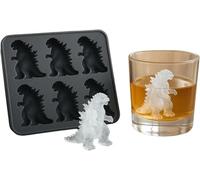 Moule à glaçons Monster à 6 cavités en silicone souple de qualité alimentaire pour Halloween, boissons, démoulage facile et passe au lave-vaisselle (noir)