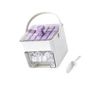 Moule à glaçons multifonction avec tiroir de rangement - Grande capacité - Couvercle transparent - Bac à glaçons pour réfrigérateur - Récipient de qualité alimentaire