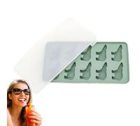Moule à Glaçons Ours | 10 Alvéoles Mignon Ours Polaire en Silicone Avec Couvercle | Équipement de cuisine pour whisky, café, chocolat, camping, boisson, fruit et